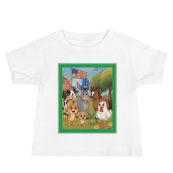 Sing A Rhyme Time Farm Friends Baby Tee product image (2)