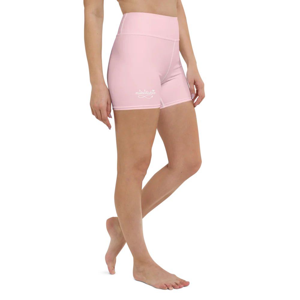 Pastel Pink Yoga Short "MsDevilishxo" product image (1)