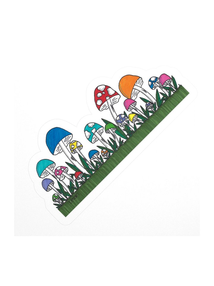 Happy Mushrooms Sticker product image (1)