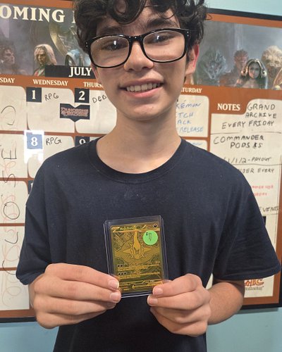 Congratulations to Jason on his sweet pull in his prerelease kit!