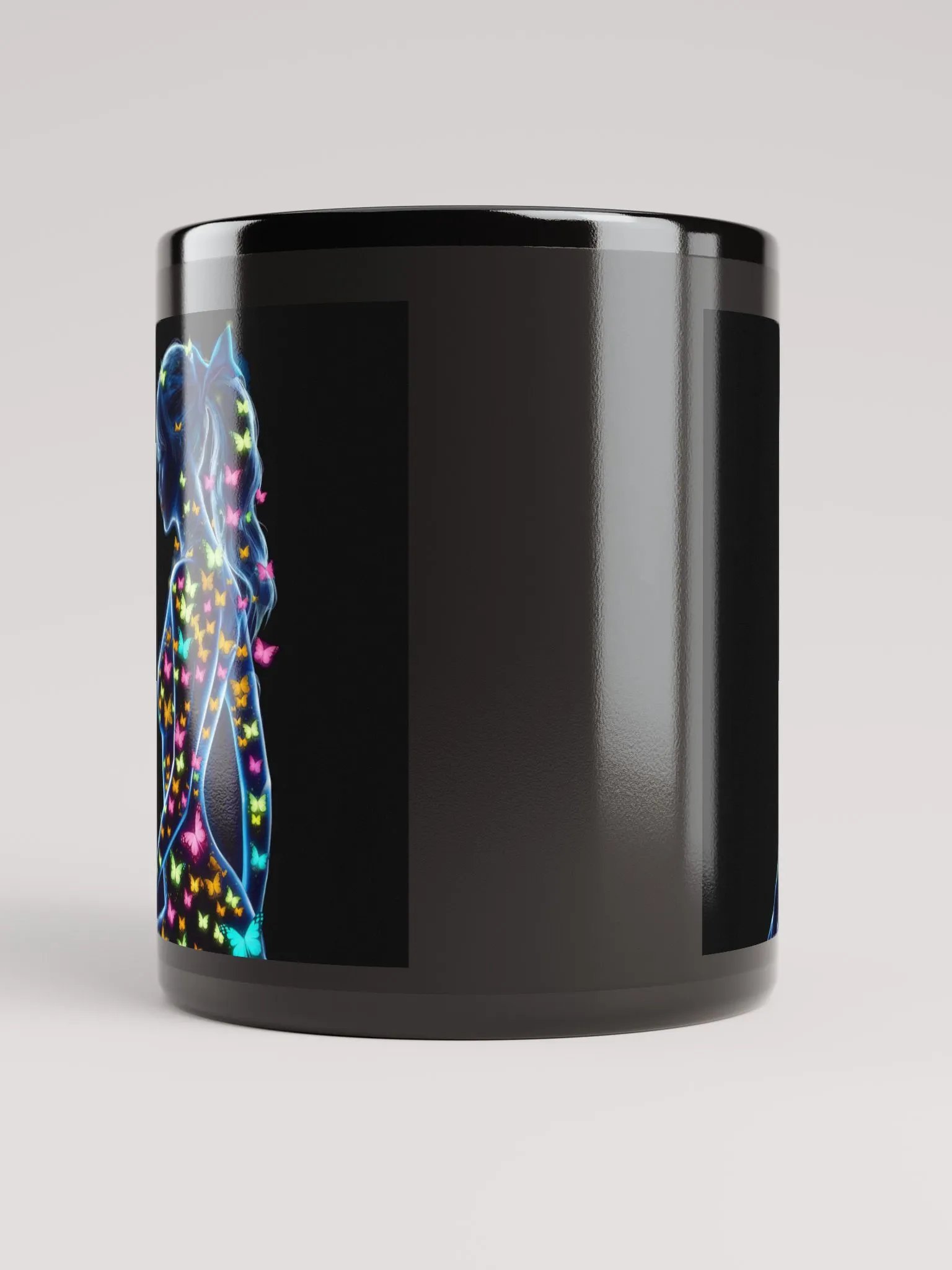 Neon Butterfly Ethereal Black Mug product image (5)