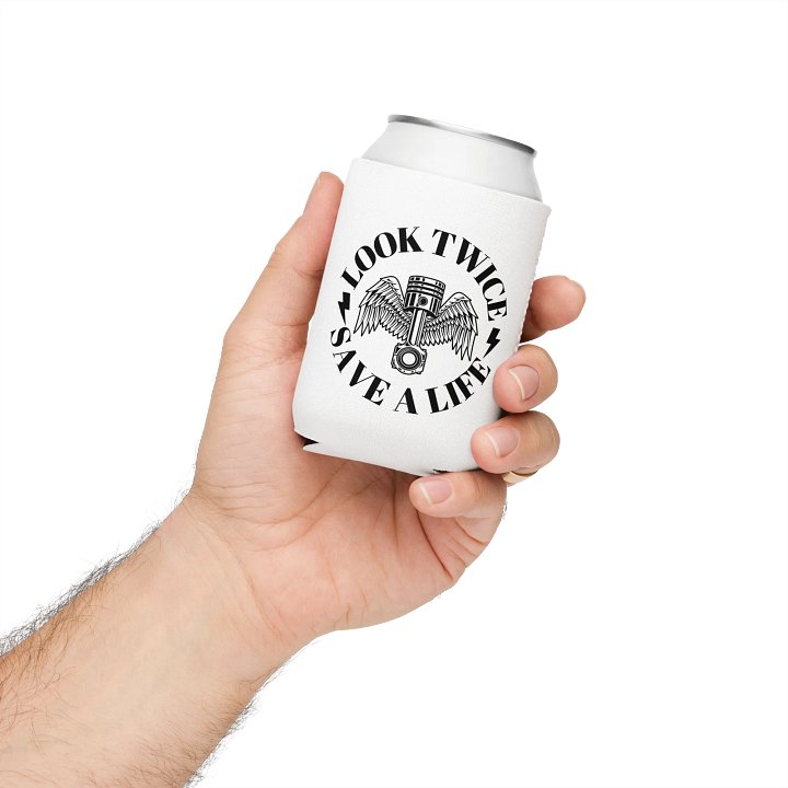 Look Twice, Save A Life Koozie product image (2)