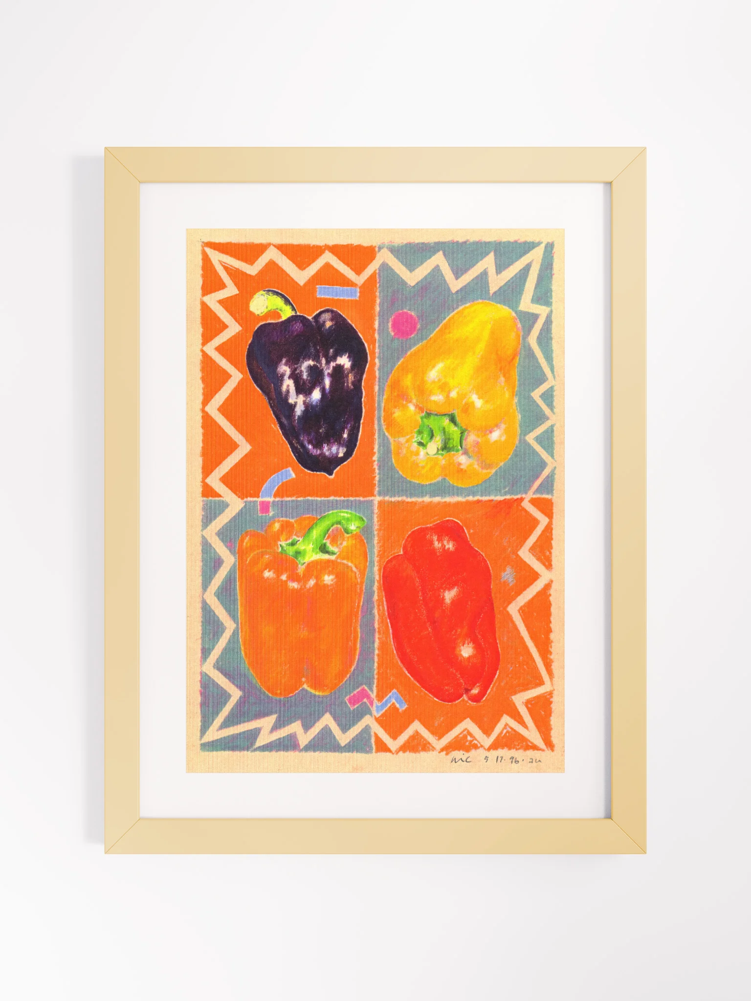 Peppers print framed product image (1)