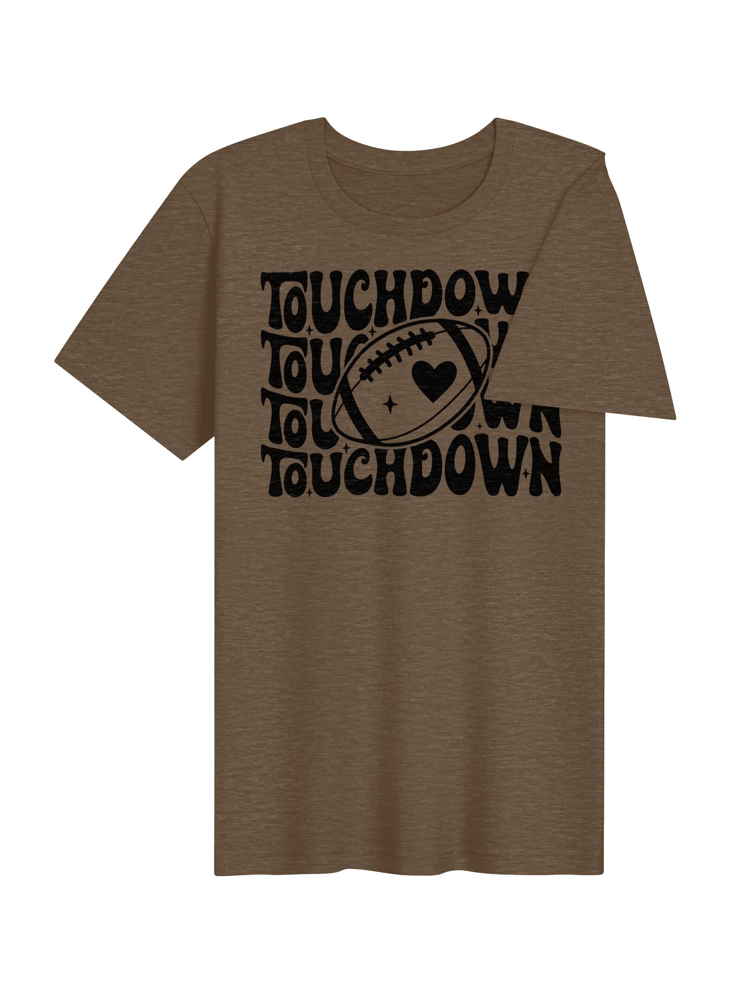 Touchdown Football T-Shirt | Retro Game Day Football Tee 🖤 product image (6)