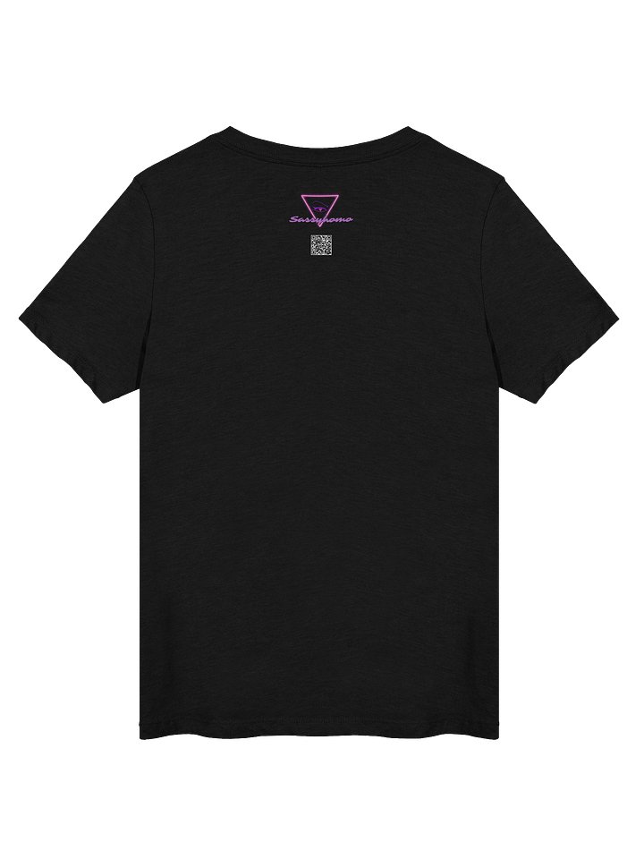 Mask-O-Lantern v-neck tee (orange mask) product image (2)