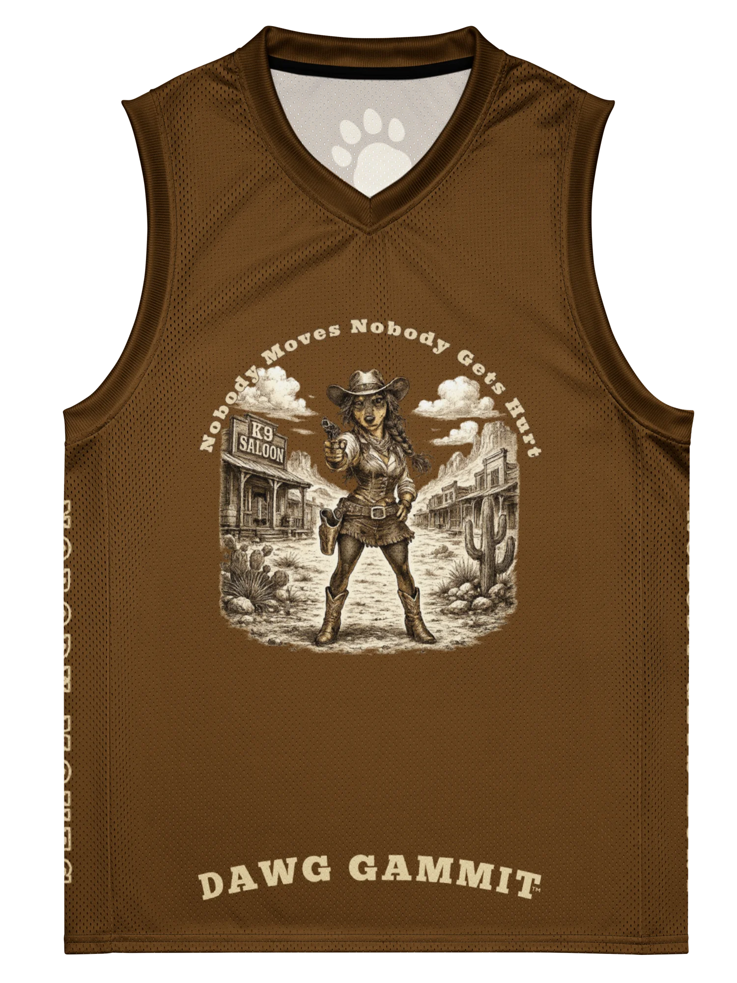 DAWG GAMMIT™ Female Doberman Brown Mesh Tank product image (1)
