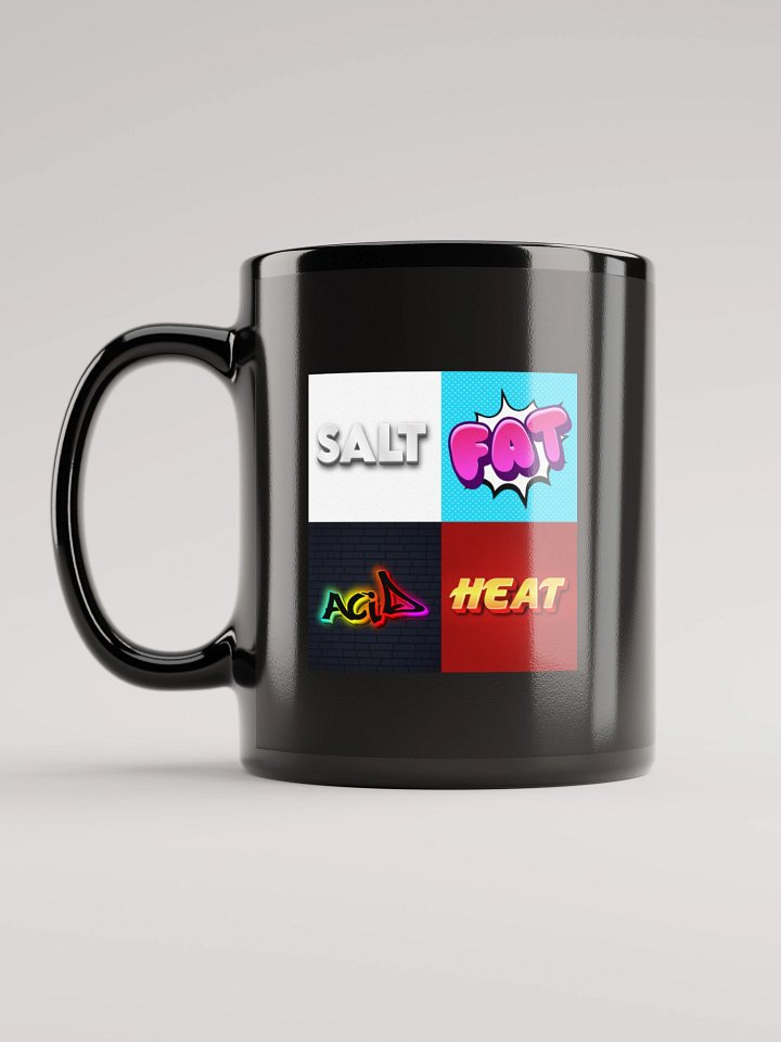 Salt Fat Acid Heat - Black Glossy Mug product image (1)