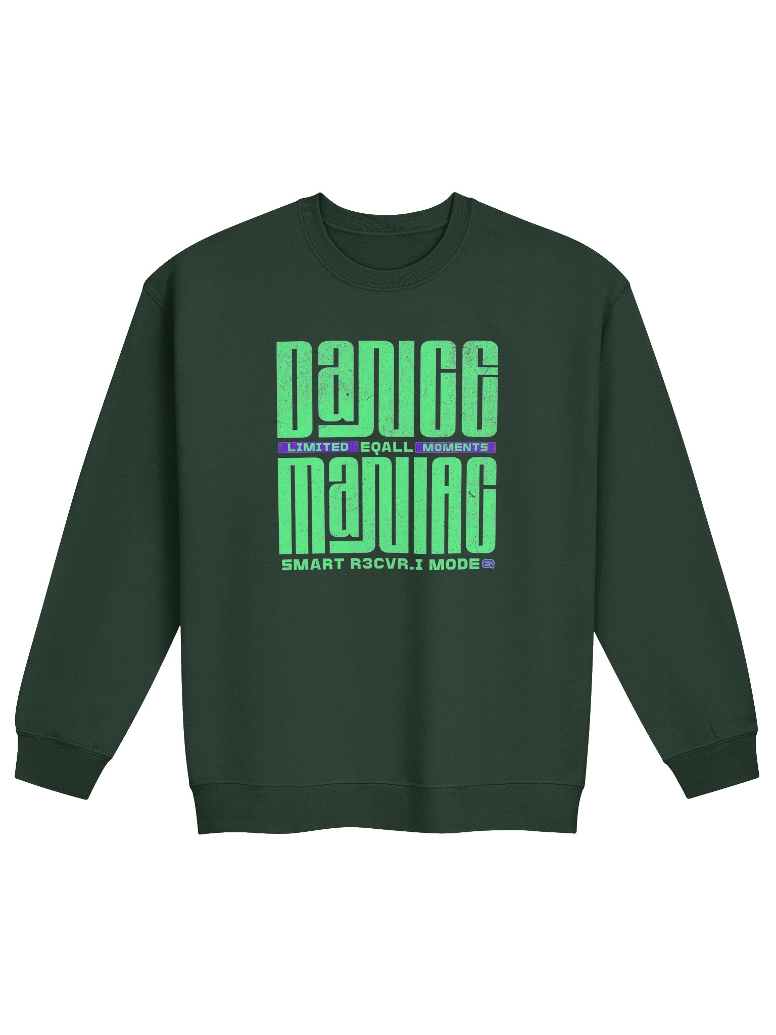 Limited DANCE Maniac Moments Crewneck Sweatshirt_R3CVR.i mode by EQALL® Essentials_Green product image (17)
