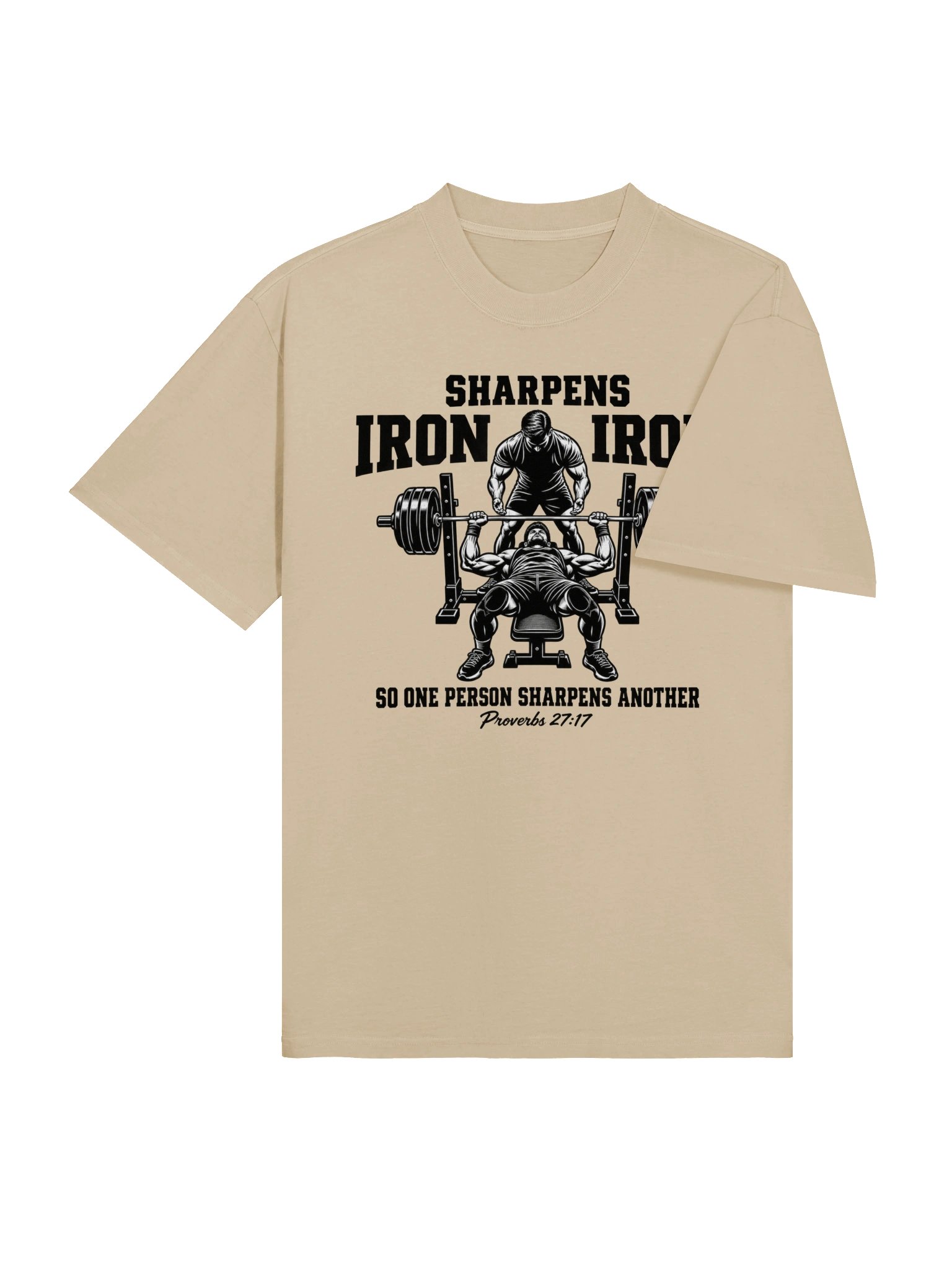 Iron Sharpens Iron Oversized Tee | Proverbs 27:17 product image (36)