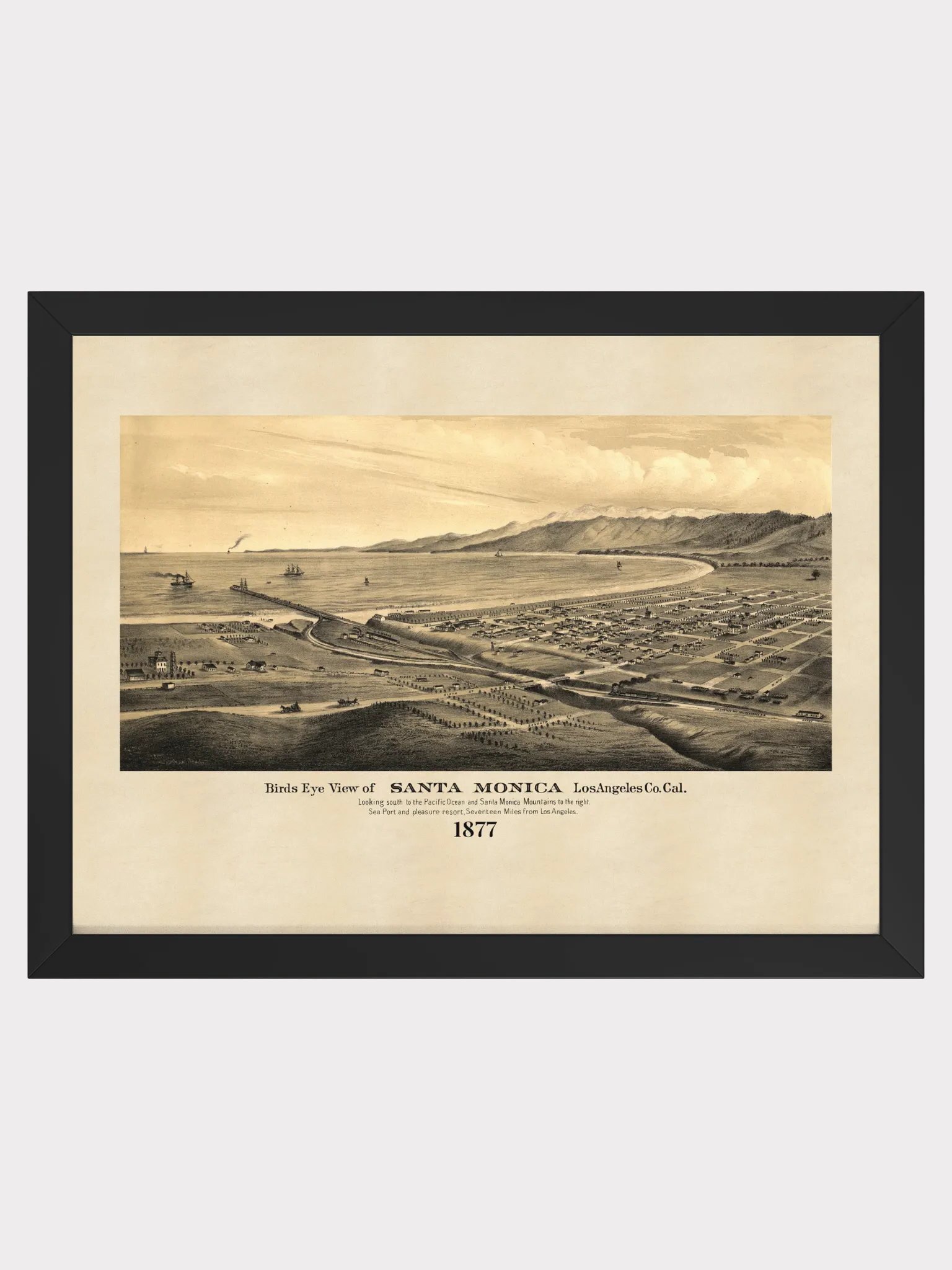 Santa Monica 1877 (Framed Poster Print) product image (1)
