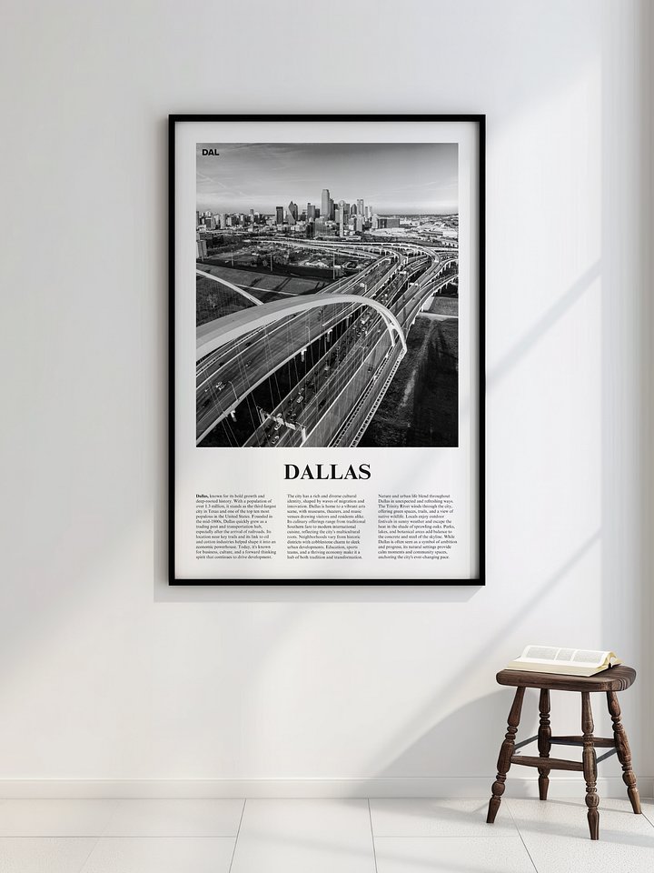 Dallas 03 Newspaper Poster | Framed product image (16)