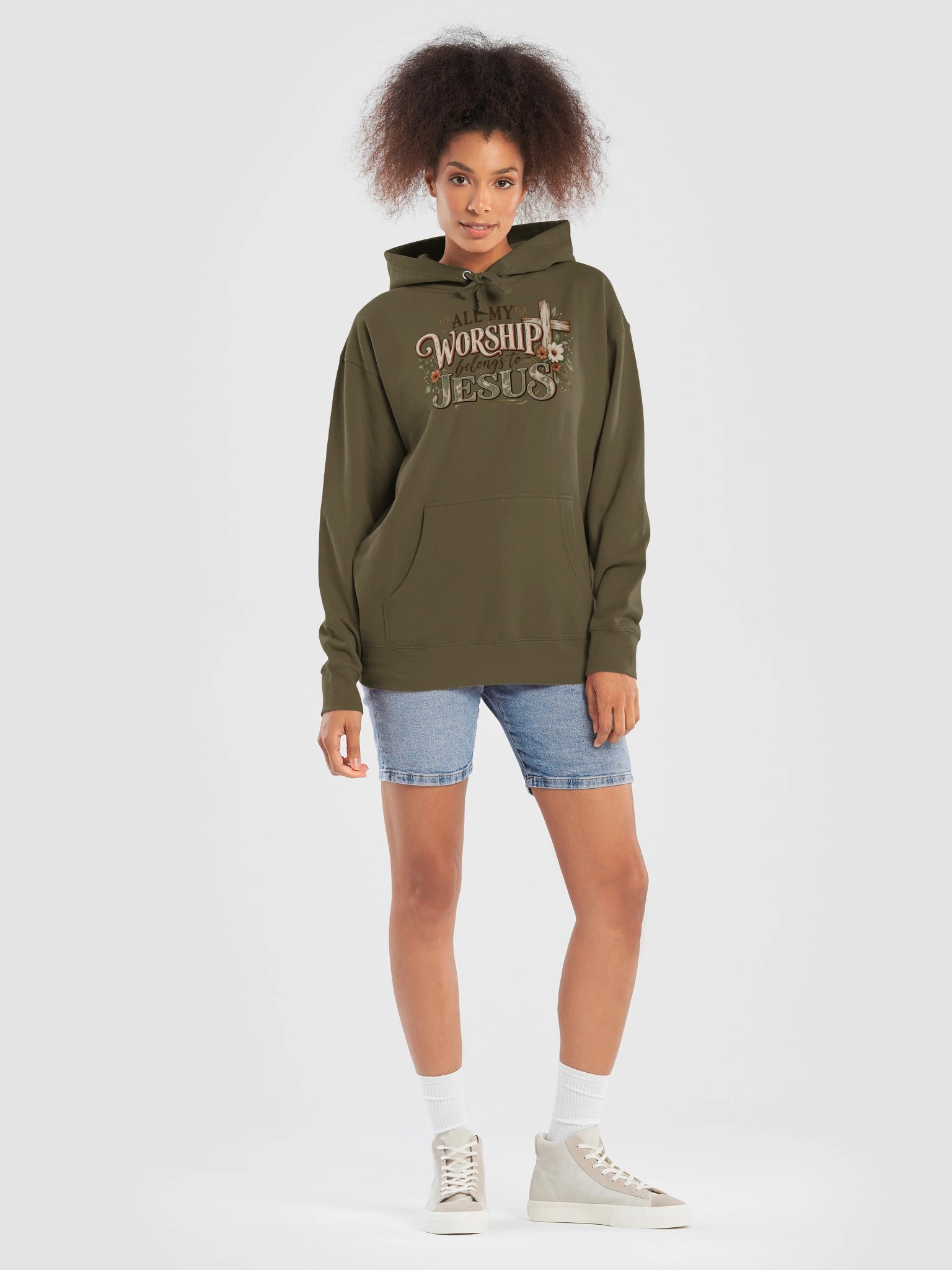 All My Worship Belongs to Jesus Christian Hoodie product image (40)
