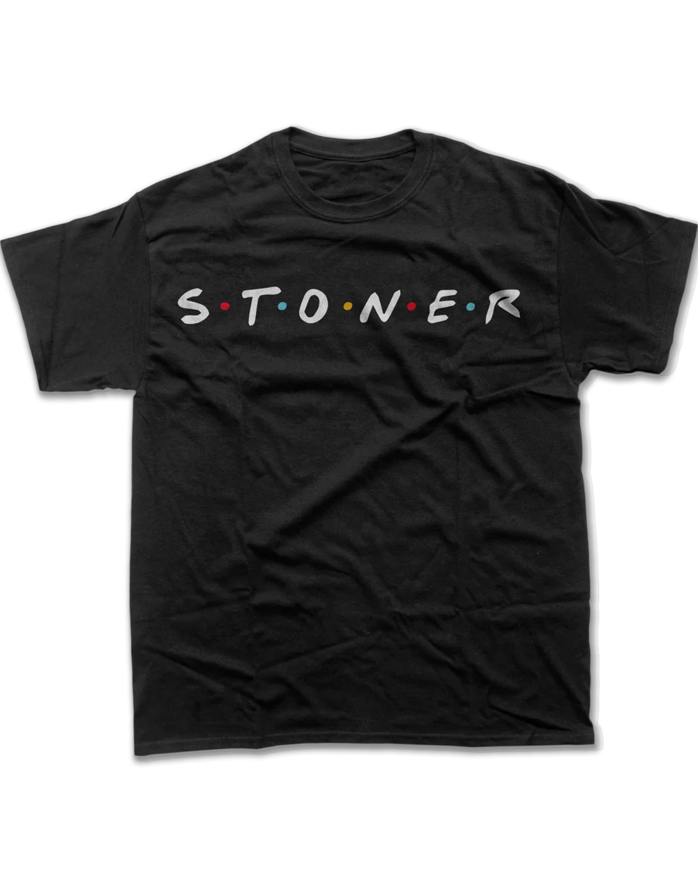 S.T.O.N.E.R. FRIENDS TEE BLACK w WHT product image (1)