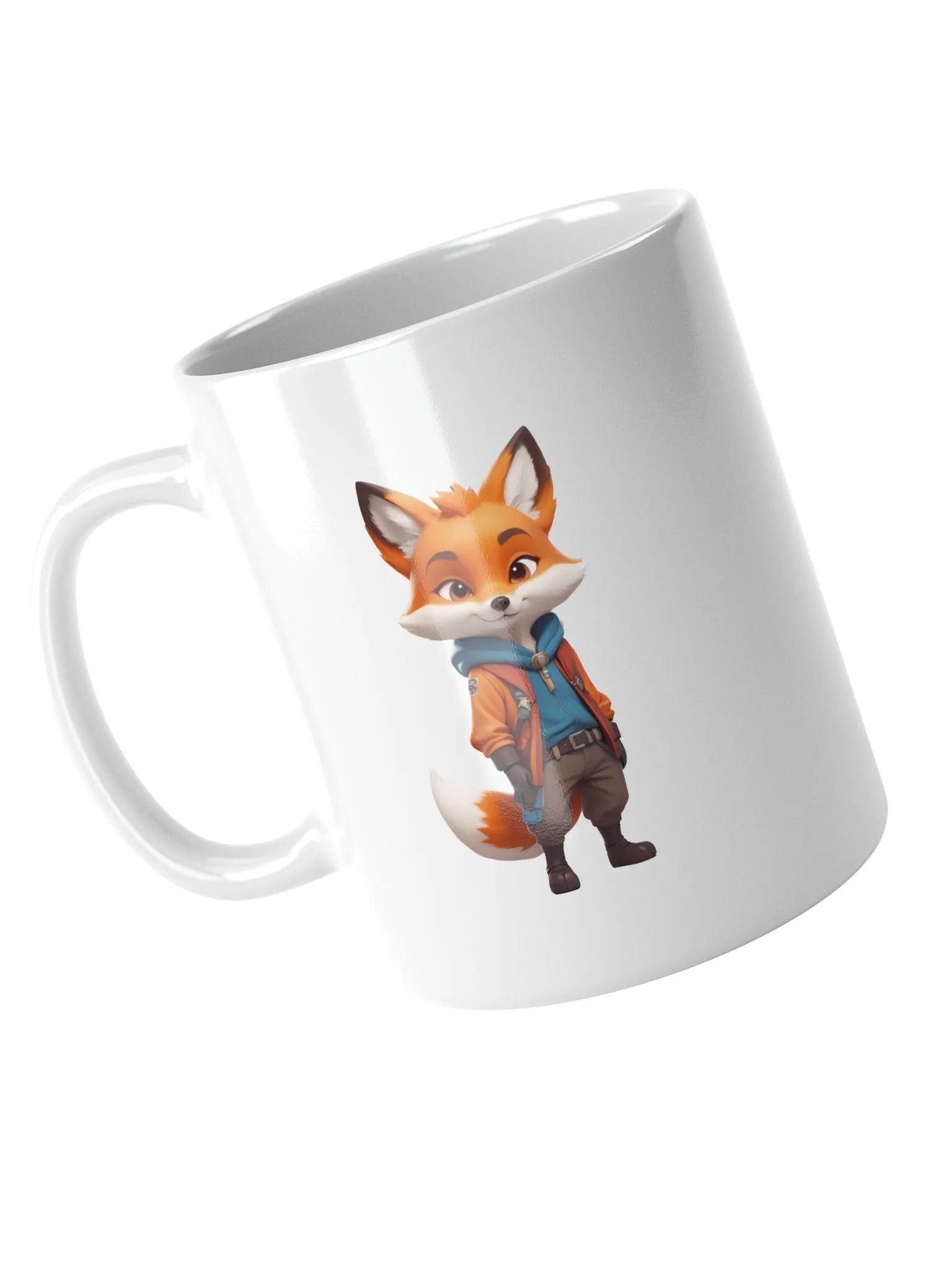 Cartoon Fox White Mug product image (4)
