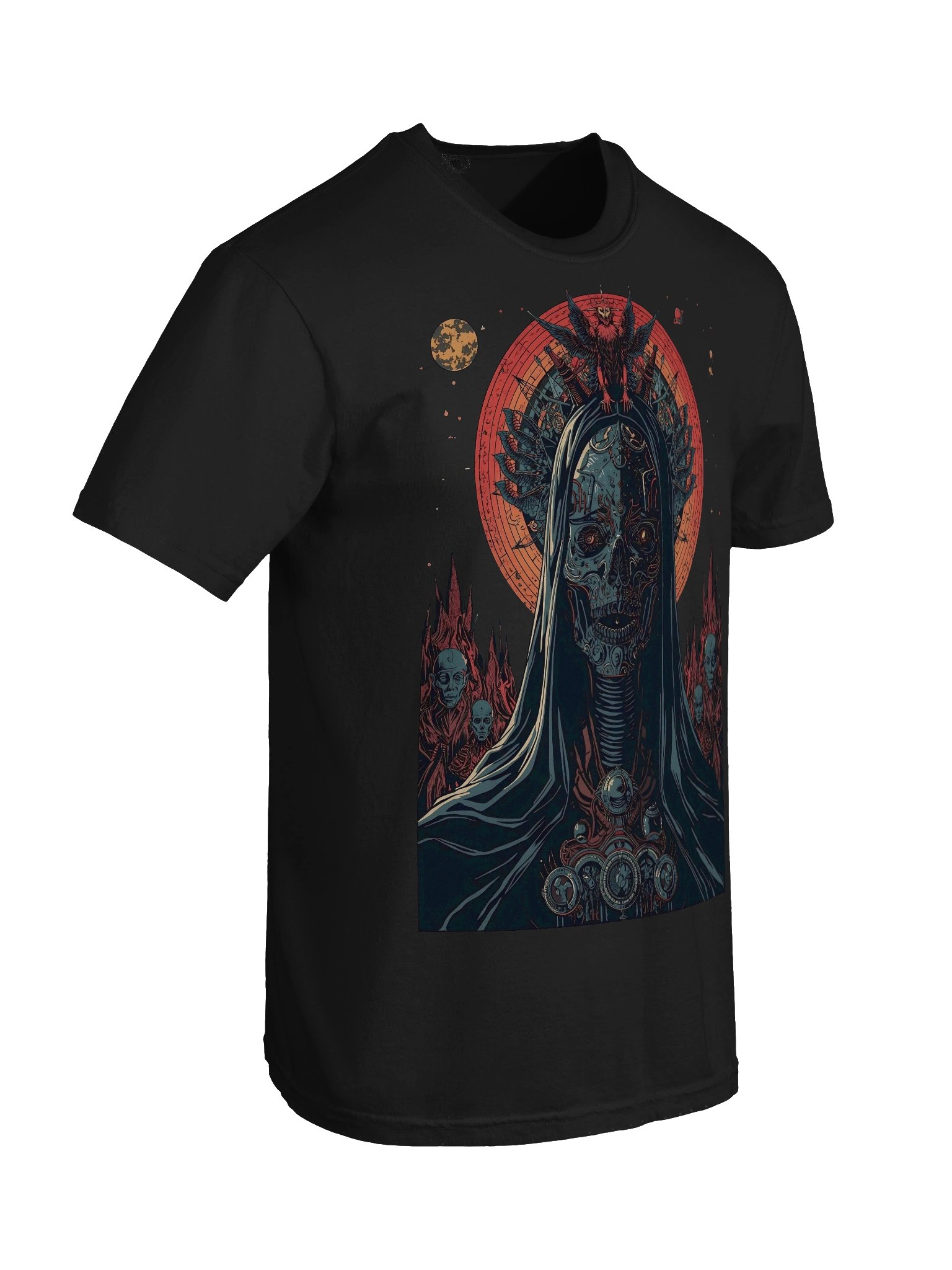 Neon Gothic Skull Heavyweight T-Shirt product image (4)