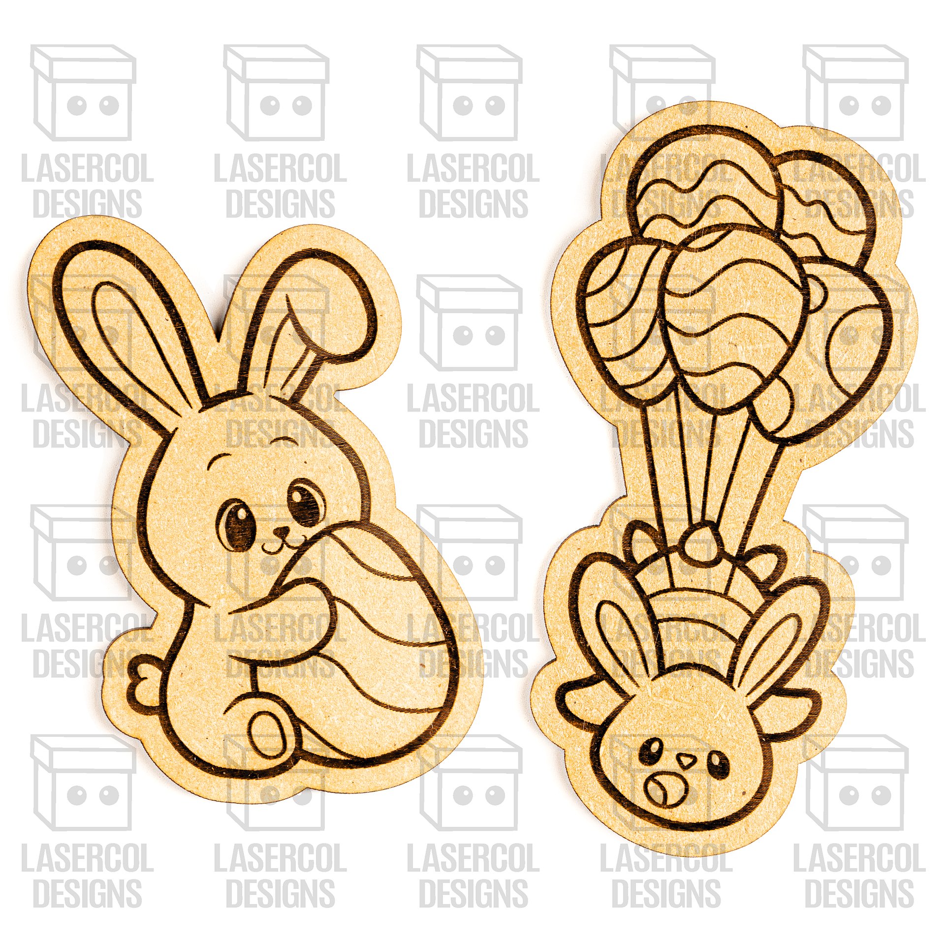 Easter Bunny Paint Kit DIY Cut Outs Set 8 - Laser Cut Files product image (7)