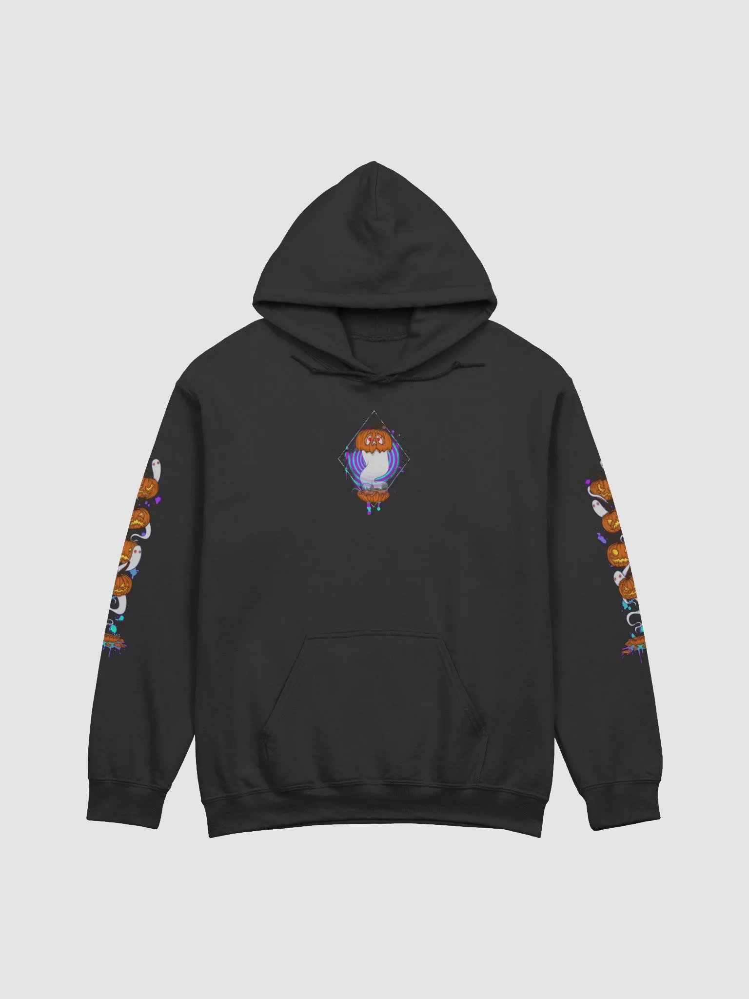 Smashed Pumpkin Hoodie - with Sleeve Accents product image (1)