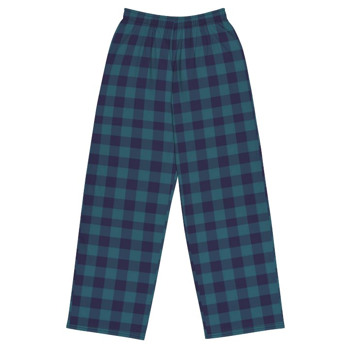 Blue Gingham Wideleg Pants product image (1)