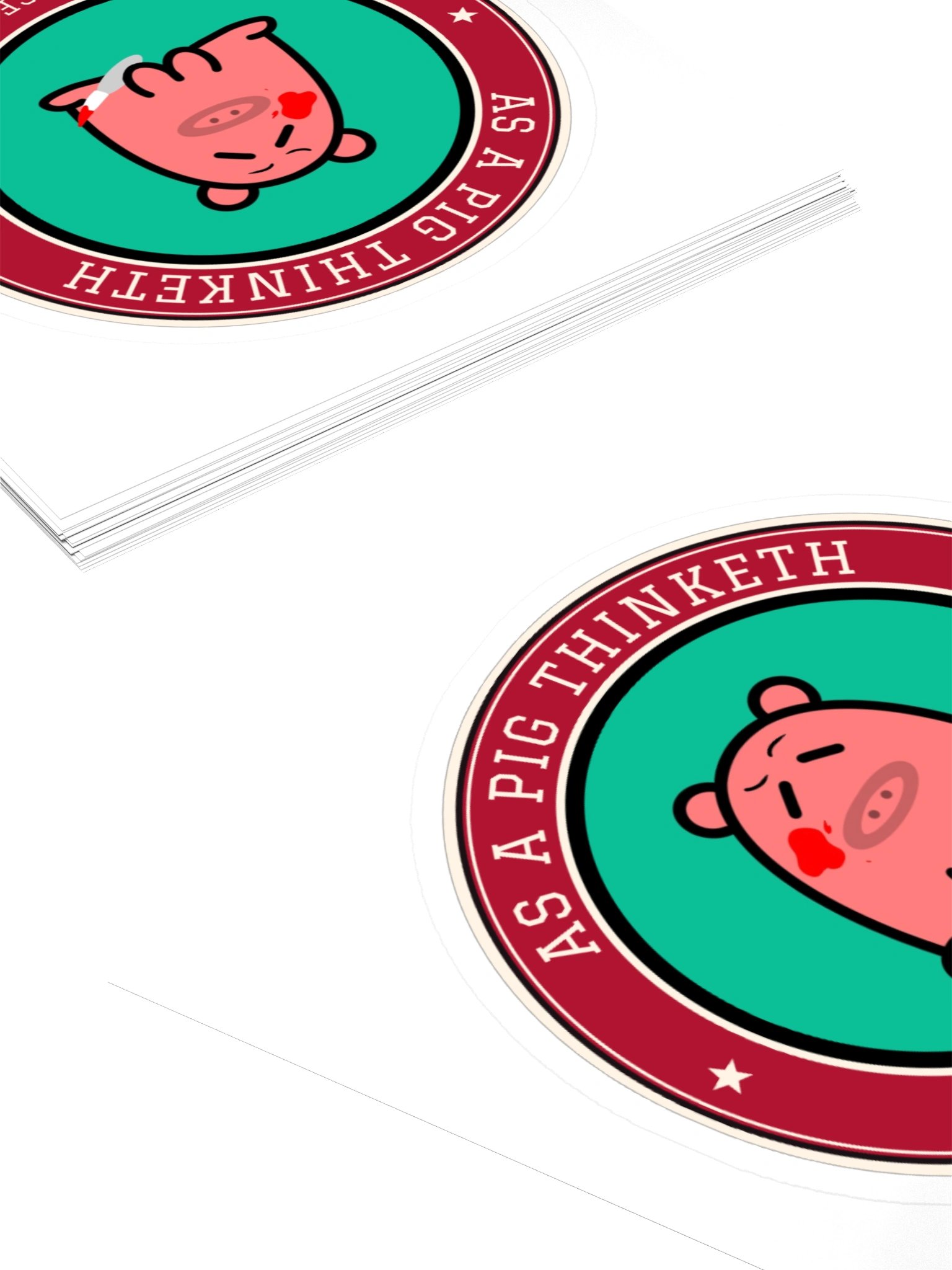 Murder Piggo Sticker | As a Pig Thinketh product image (10)