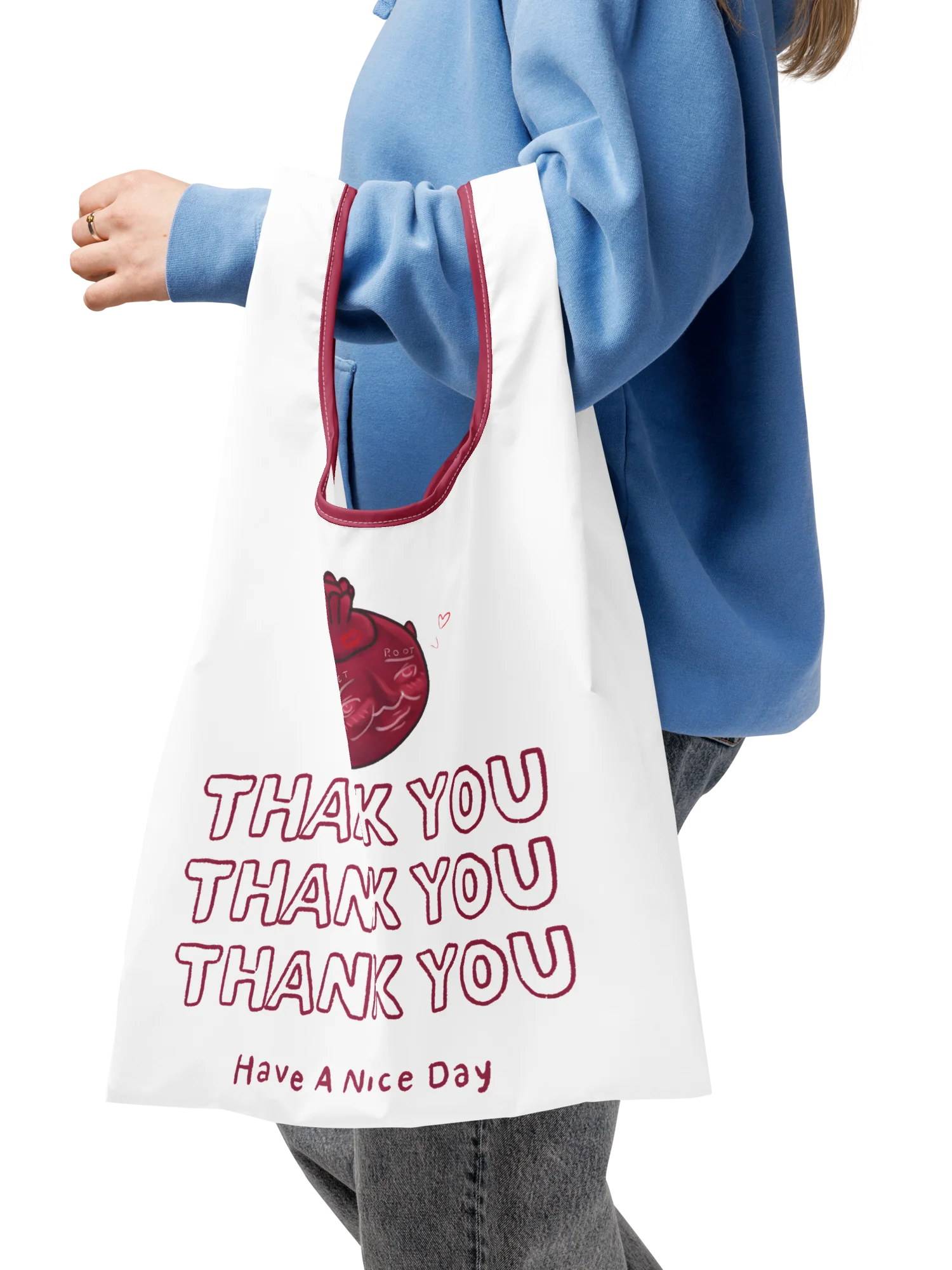 Beet Poot reusable shopping bag product image (4)