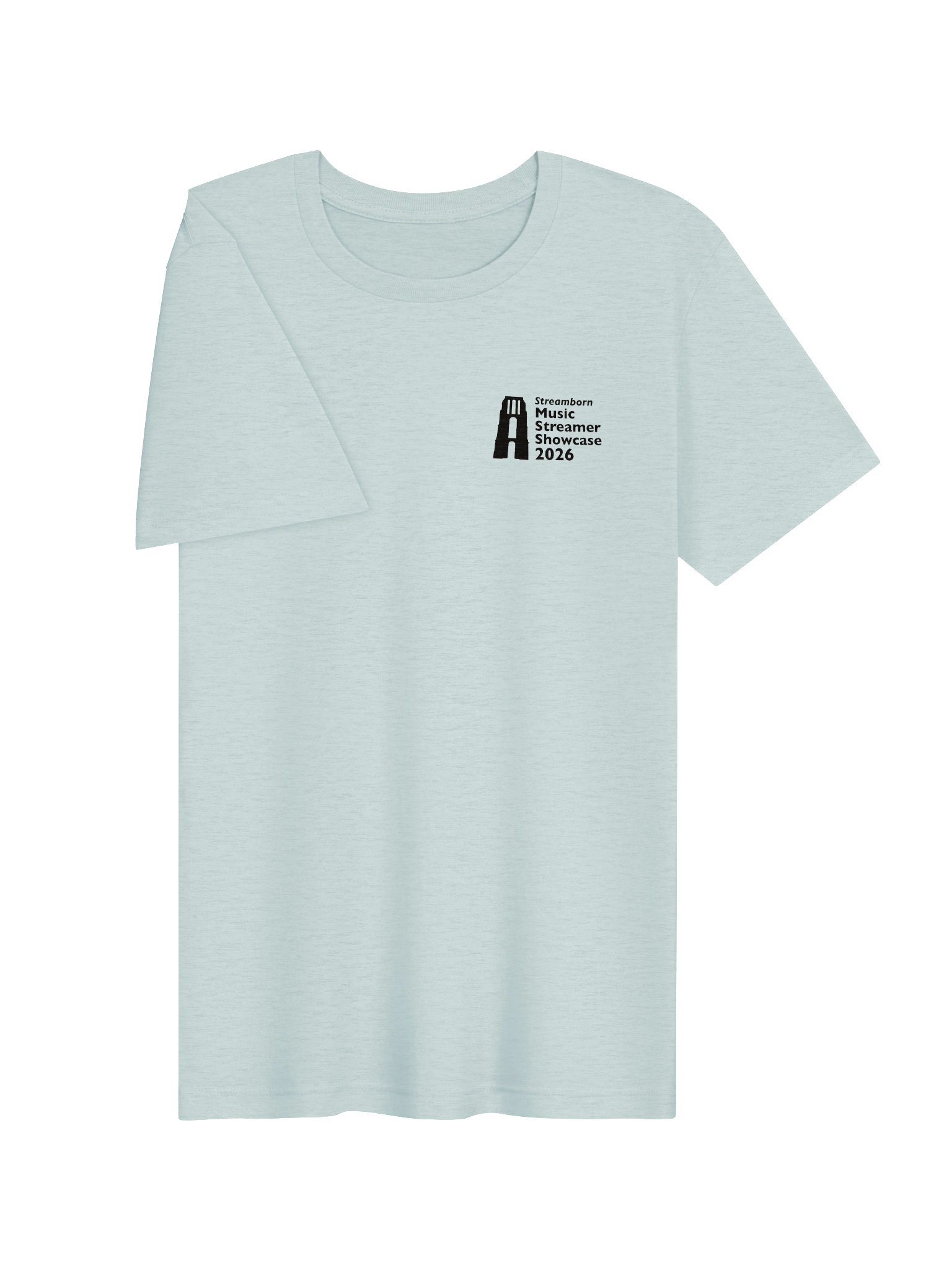 Streamborn 2026 Heart Shaped Gratitude - Supersoft tee (light) product image (3)