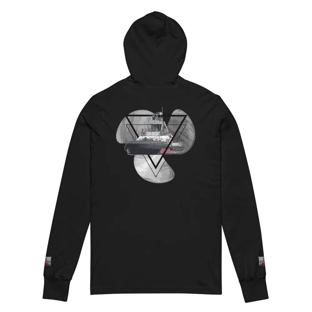 Three Blade Prop Hoodie – Maritime Heritage | Twin Anchor Apparel Engine Room Line product image (5)