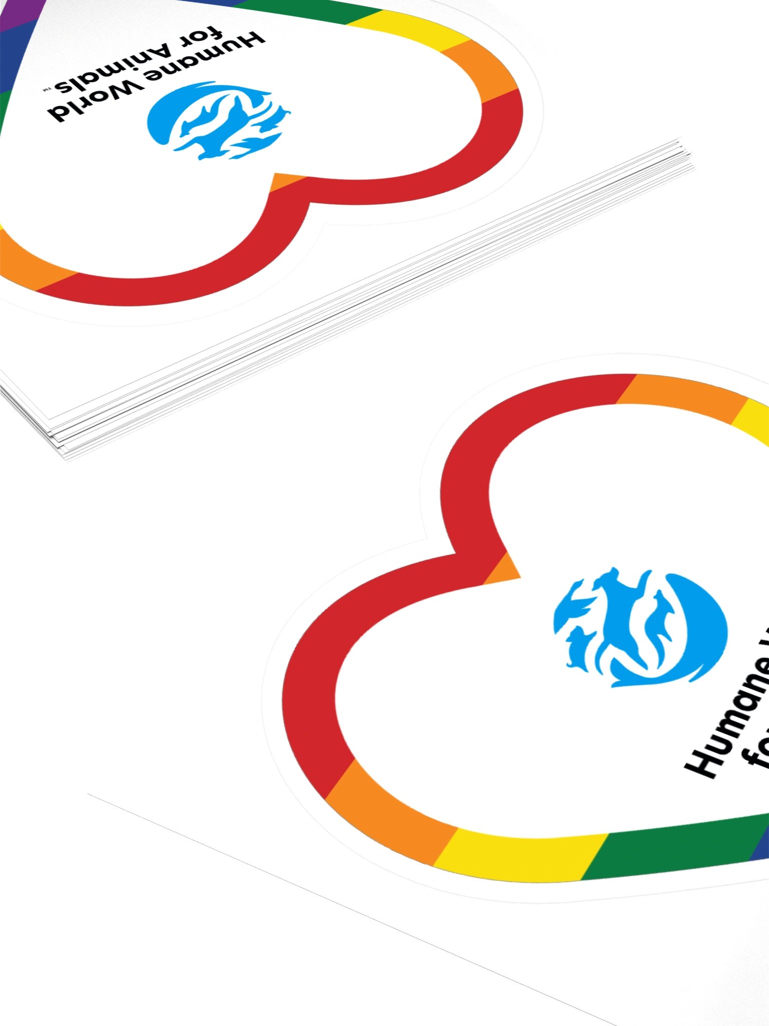 Rainbow heart logo - Sticker product image (5)