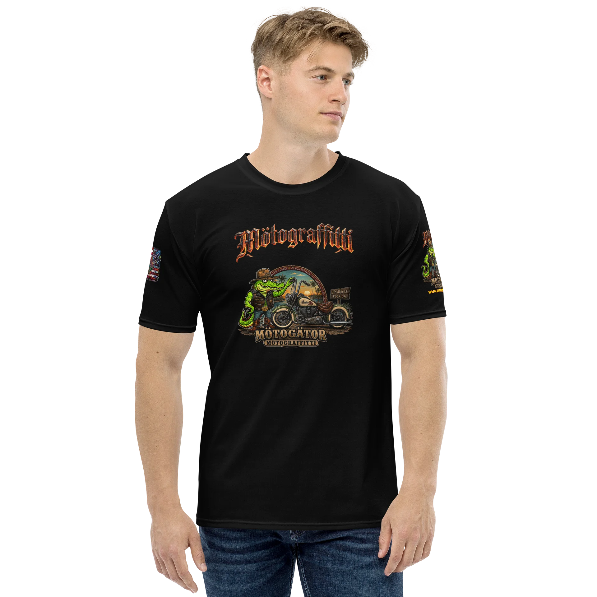 MötoGraffitti "MötoGätor Port Charlotte" Ridin Tee product image (2)