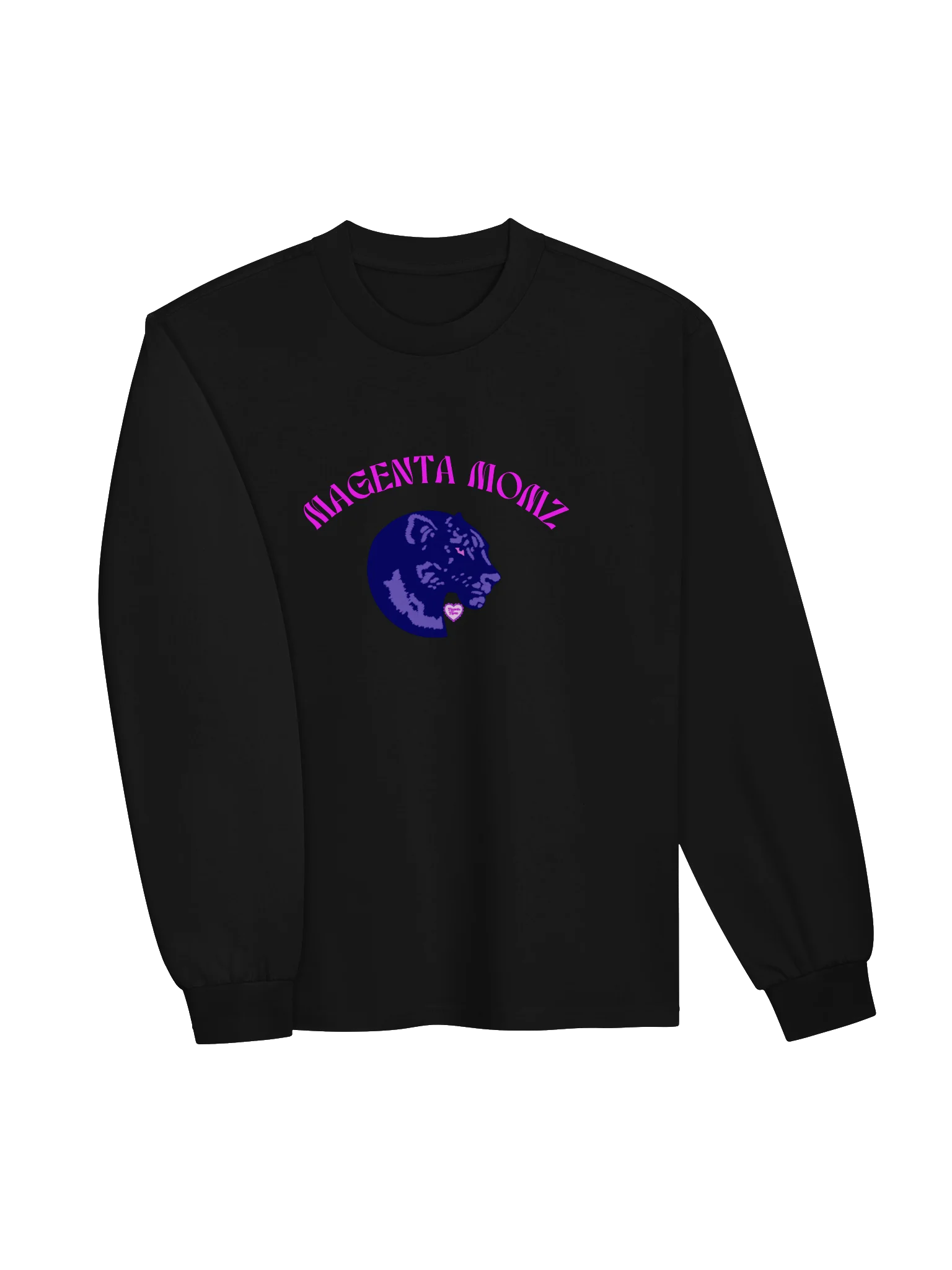 MAGENTA MOMZ PANTHER HEAD – UNISEX PREMIUM L/S SHIRT product image (9)