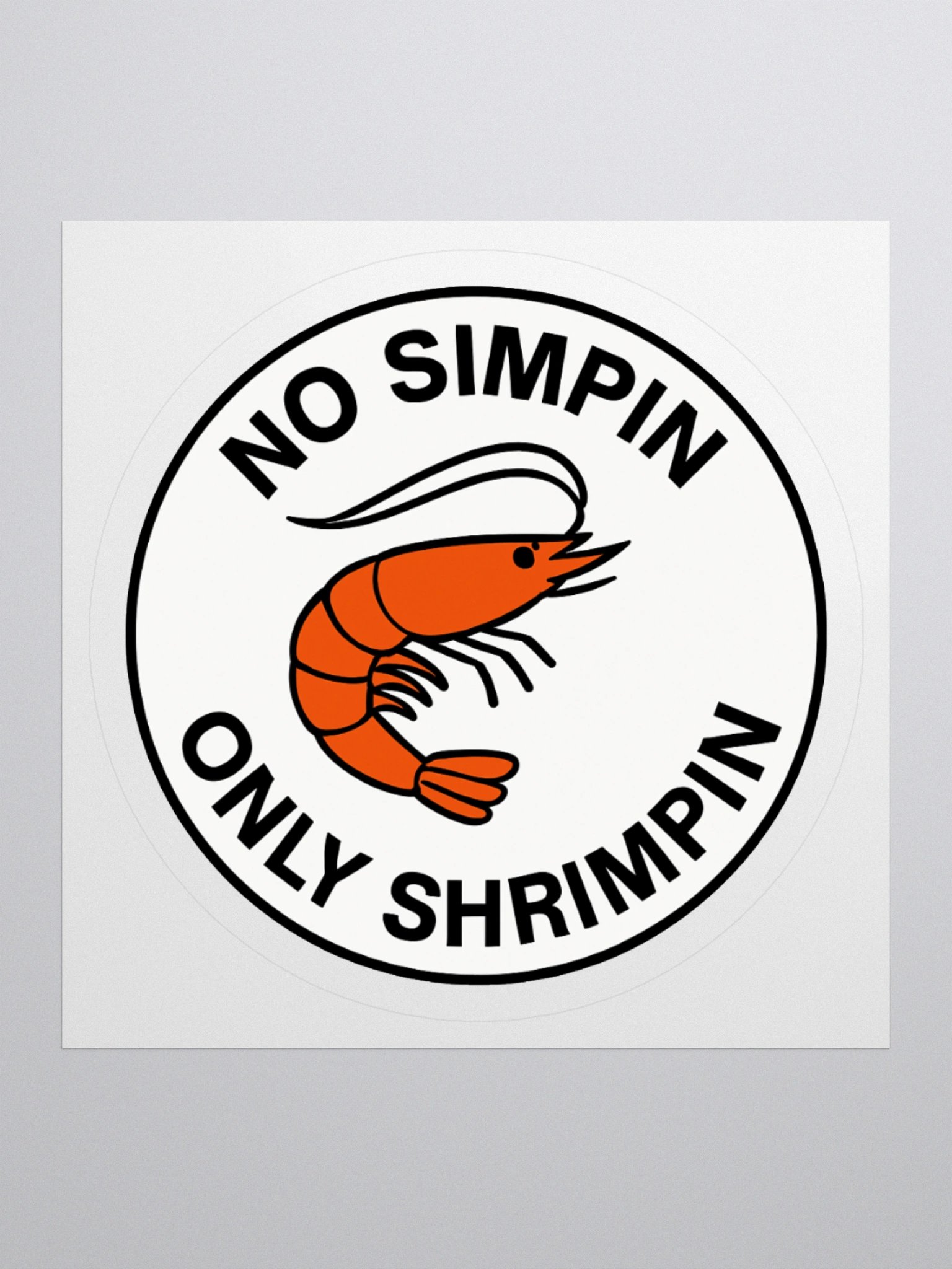 No simpin sticker product image (1)