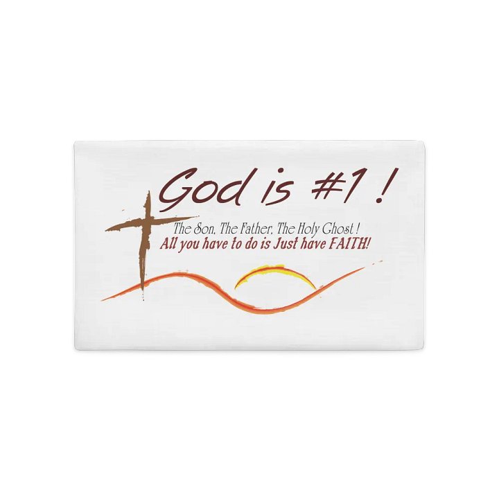 Divine Wave All-Over Print Pillow Case (God is #1 Design) product image (2)
