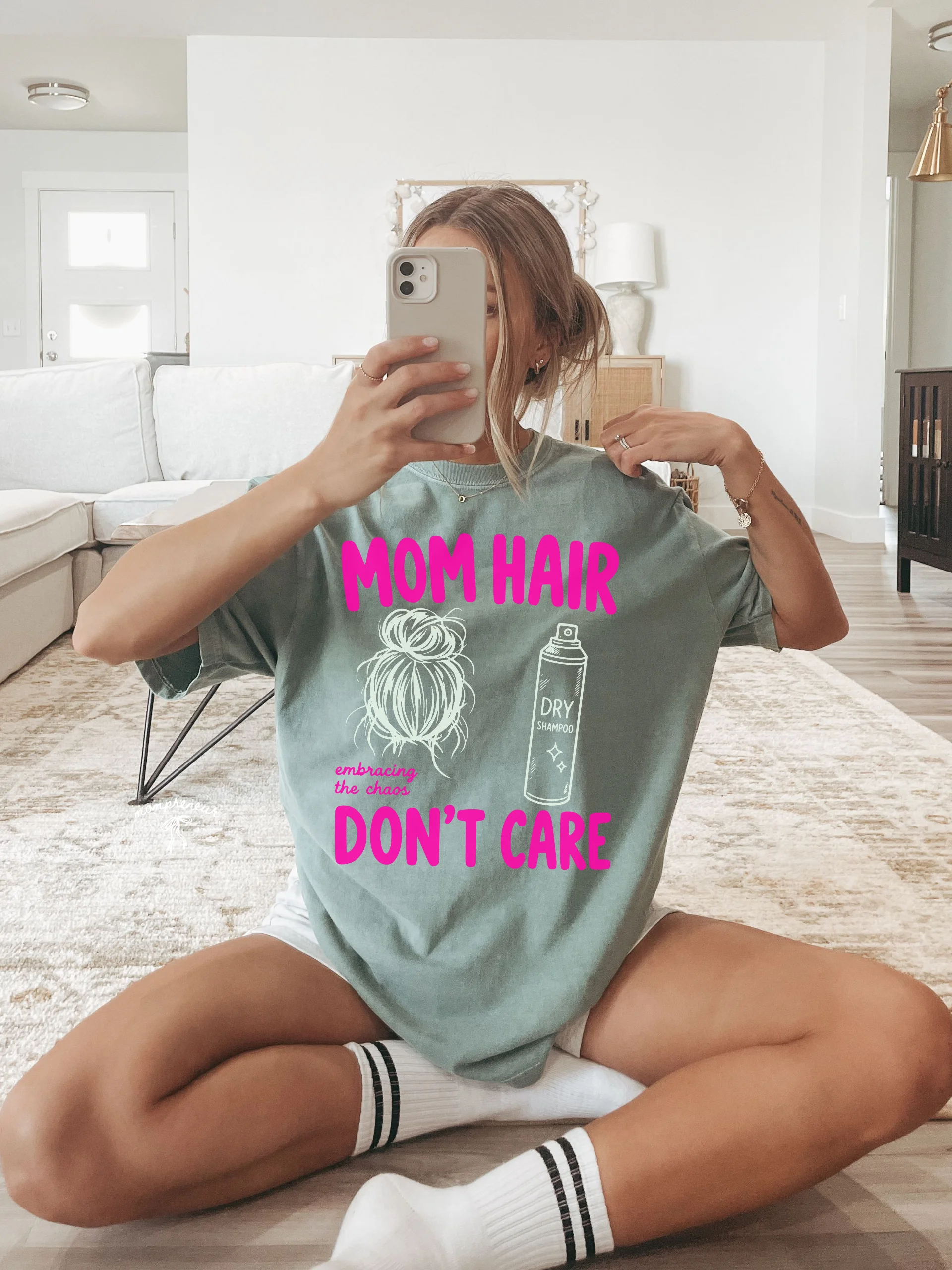 Mom Hair Don't Care - Pink product image (3)