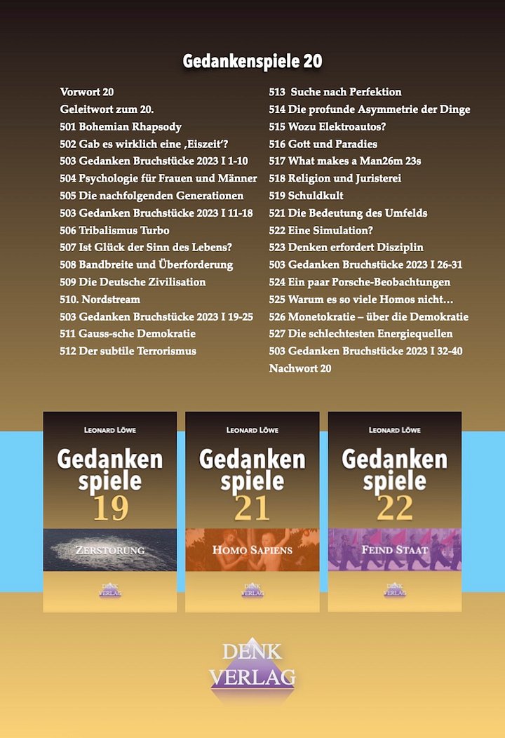Gedankenspiele 20 (Taschenbuch) product image (2)