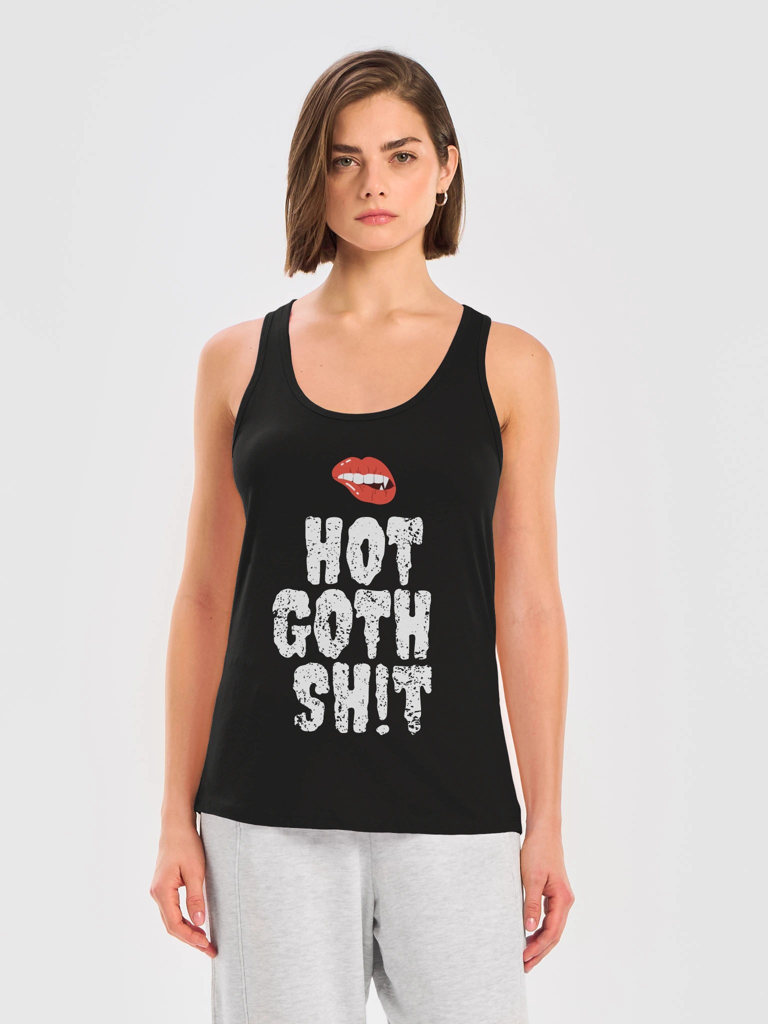 *BRAND NEW* Hot Goth Sh!t Racerback Tank Top product image (3)