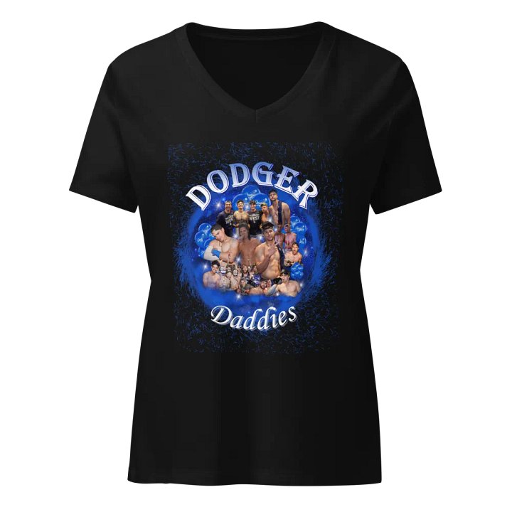 Dodger Daddies V Neck T-Shirt (Womens sizes) product image (1)