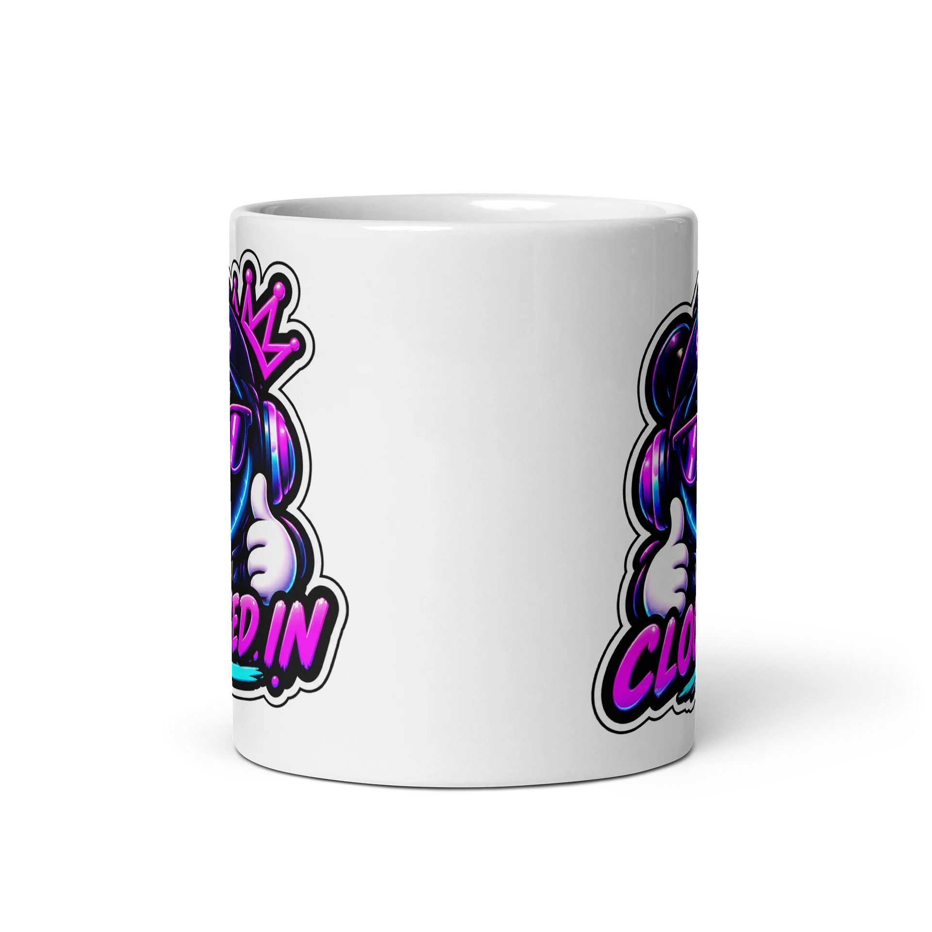 CLOCKED IN Ceramic Mug product image (4)
