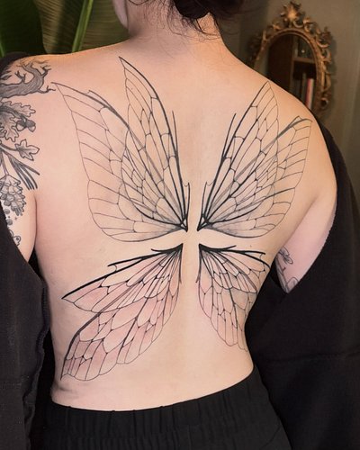 Fairy wings for @fairyringstattoos thanks for the trust!