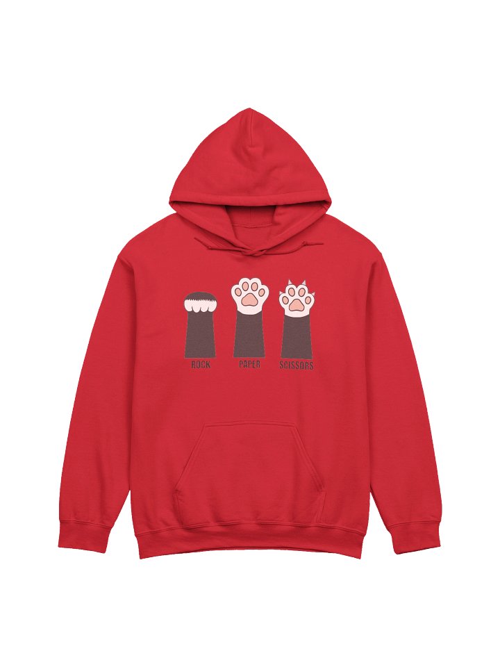 Rock Paper Scissors Cat Paw Meme Graphic Hoodie product image (1)