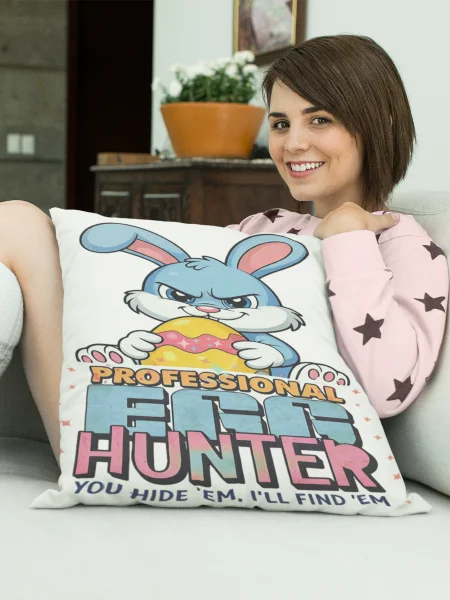 Professional Egg Hunter Easter Bunny Pillow product image (7)