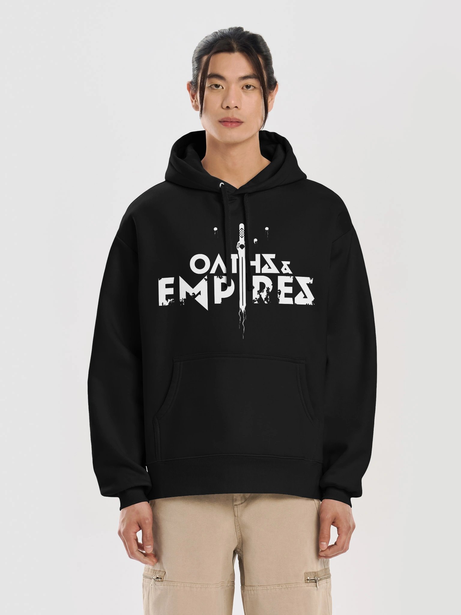 Oaths & Empires Large Logo Black Hoodie product image (5)
