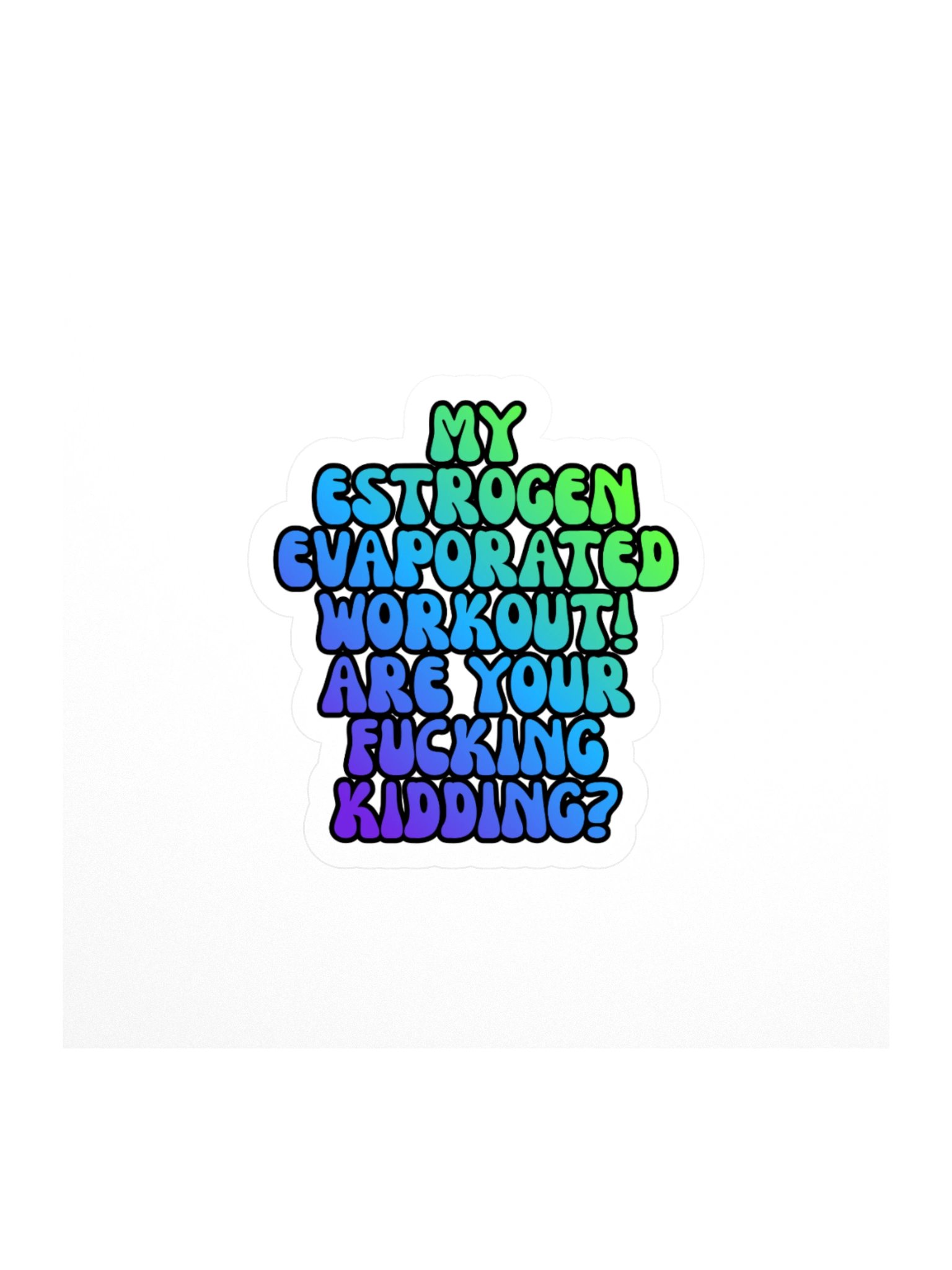 Menopause Chaos Kiss Cut 4"x4" Vinyl Sticker product image (1)