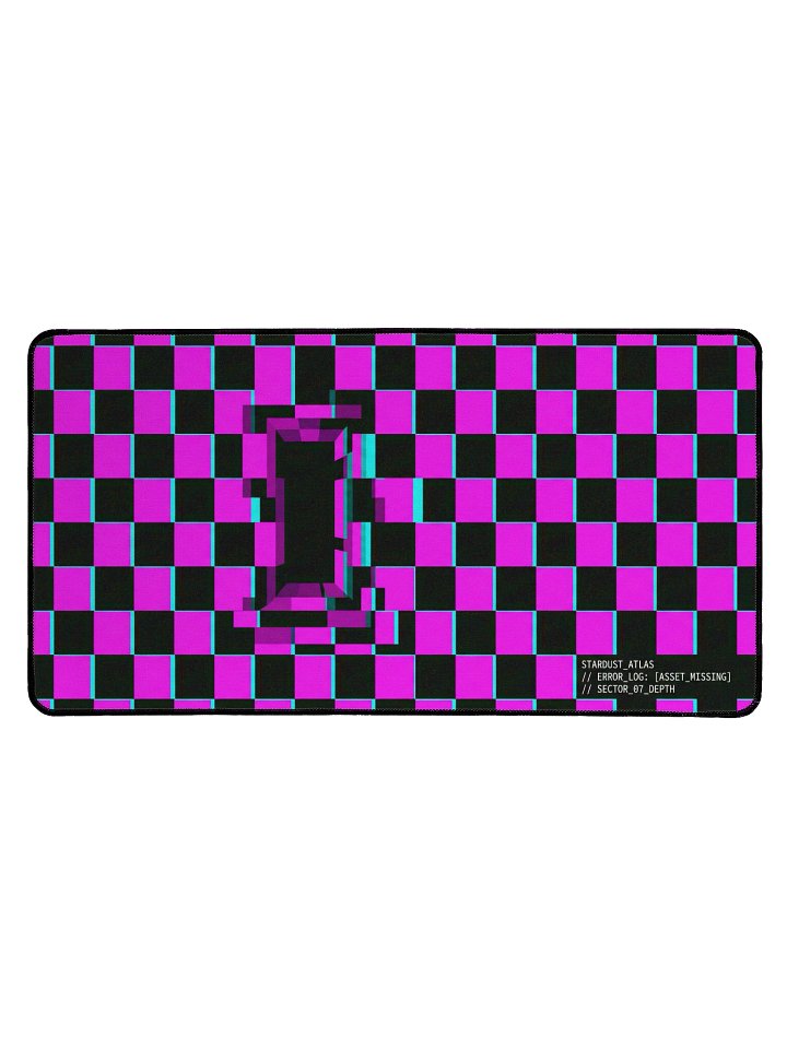 OBJECT 013: MISSING_WORLD // RENDER_DEPTH - Liminal Glitch Gaming Deskmat product image (1)