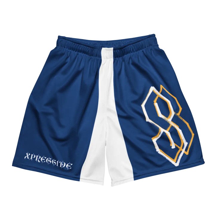 Y2K GRAFFITI COOL S SHORTS NAVY BLUE product image (1)
