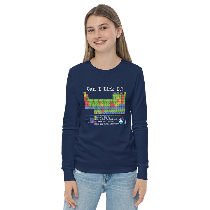 Youth Longsleeve Chemistry Nerd Shirt product image (14)