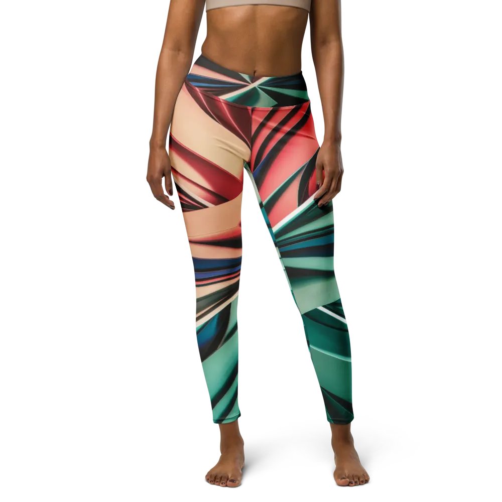TDS Music Women's Yoga Leggings - Vibrant Abstract Design product image (7)