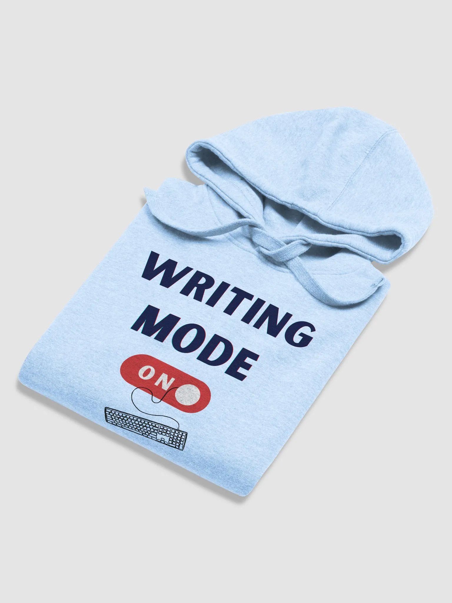 Get Your Writing Mode On - Sky Blue unisex Hoodie product image (6)
