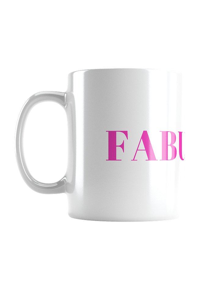 Fabulous! - White Mug with pink letters product image (1)