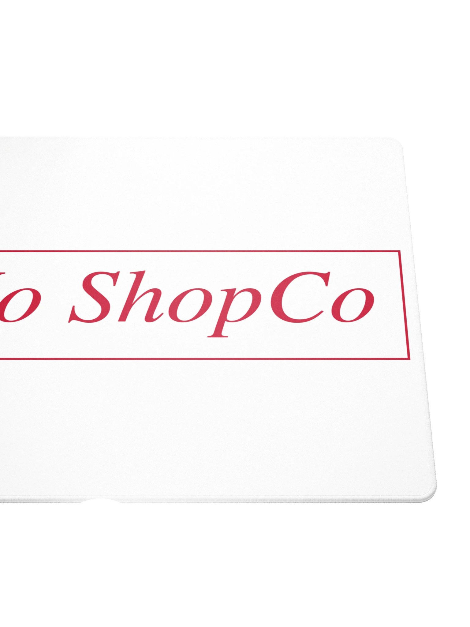 No ShopCo Gaming Mouse Pad - Red on White product image (5)