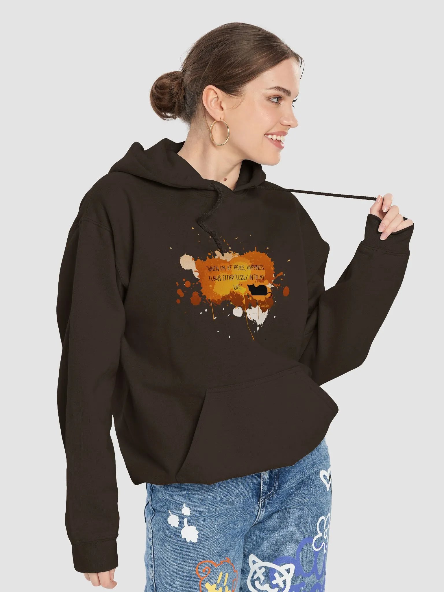 Vaikauri Wisdom Cat Hoodie product image (33)