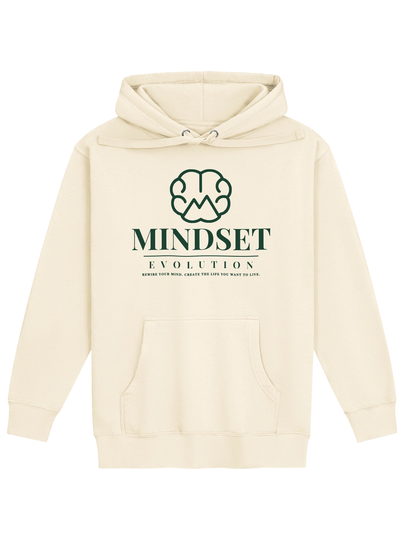 Mindset Evolution — Logo Hoodie (Bone & Oatmeal) product image (1)